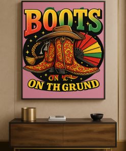 Boots On The Ground Poster Mexican Cowboy Fiesta Canvas Wall Art 1 - CreativeDefind.com