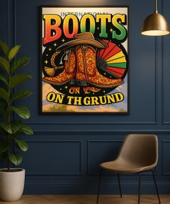 Boots On The Ground Poster Mexican Cowboy Fiesta Canvas Wall Art 2 - CreativeDefind.com