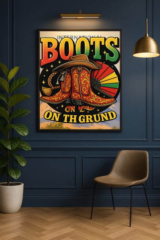 Boots On The Ground Poster – Mexican Cowboy Fiesta Canvas Wall Art