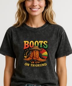 Boots On The Ground Western Tee – Mexican Cowboy Fiesta Heritage Shirt