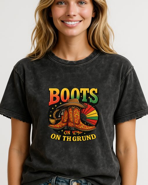 Boots On The Ground Western Tee – Mexican Cowboy Fiesta Heritage Shirt