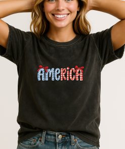 Cute Patriotic America T Shirt 4th Of July Graphic Tee For Women 1 - CreativeDefind.com