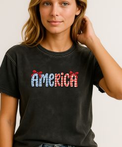 Cute Patriotic America T Shirt 4th Of July Graphic Tee For Women 3 - CreativeDefind.com