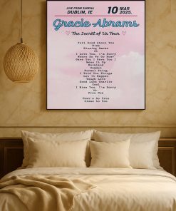 Gracie Abrams 2025 Uk Tour Setlist Poster Print Concert Memorabilia Wall Art 3 - CreativeDefind.com