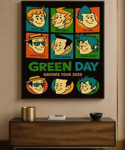 Green Day Saviors Tour 2025 Meet The Full Band Poster Canvas 1 - CreativeDefind.com