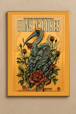 Guns N Roses Abu Dhabi 2025 Concert Poster Canvas Etihad Arena May 27 - CreativeDefind.com