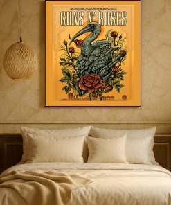 Guns N Roses Abu Dhabi 2025 Concert Poster Canvas Etihad Arena May 27 3 - CreativeDefind.com