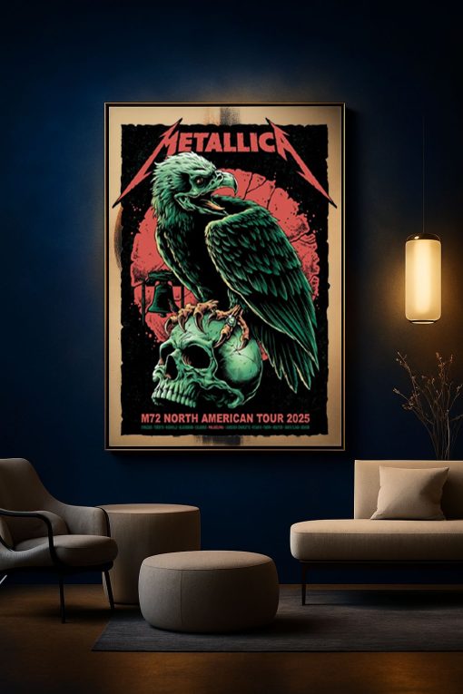 Metallica Philadelphia 2025 Offical Pop Up Poster 72 Seasons Tour 2025 – Canvas Art
