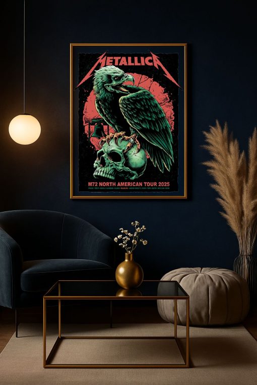 Metallica Philadelphia 2025 Offical Pop Up Poster 72 Seasons Tour 2025 – Canvas Art