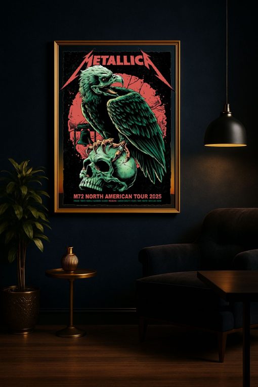 Metallica Philadelphia 2025 Offical Pop Up Poster 72 Seasons Tour 2025 – Canvas Art