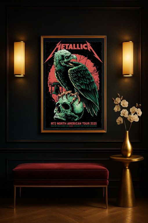 Metallica Philadelphia 2025 Offical Pop Up Poster 72 Seasons Tour 2025 – Canvas Art