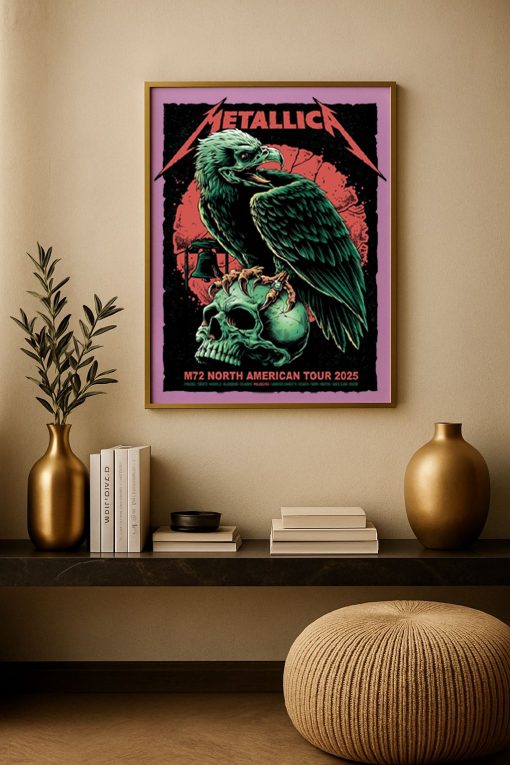 Metallica Philadelphia 2025 Offical Pop Up Poster 72 Seasons Tour 2025 – Canvas Art