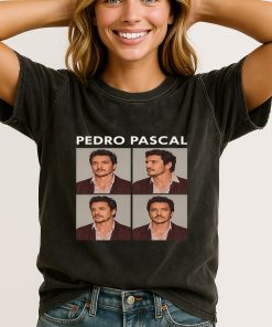 Pedro Pascal Photo Grid T Shirt Aesthetic Unofficial Fan Tee For Women 1 - CreativeDefind.com