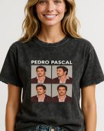 Pedro Pascal Photo Grid T Shirt Aesthetic Unofficial Fan Tee For Women - CreativeDefind.com