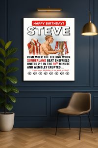 Sunderland 95th Minute Winner Poster Football Canvas Print For Fans 2 - CreativeDefind.com