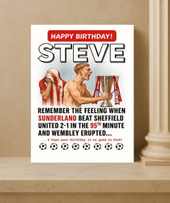 Sunderland 95th Minute Winner Poster Football Canvas Print For Fans 4 - CreativeDefind.com