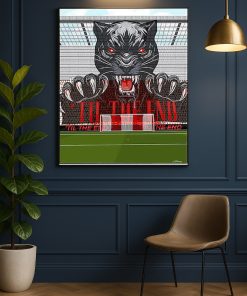 Til The End Black Panther Football Tifo Poster Stadium Crowd Canvas Art Print 2 - CreativeDefind.com