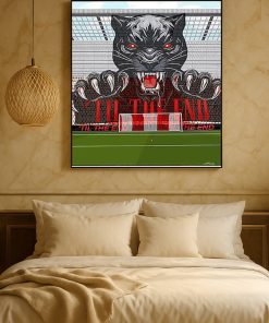 Til The End Black Panther Football Tifo Poster Stadium Crowd Canvas Art Print 3 - CreativeDefind.com