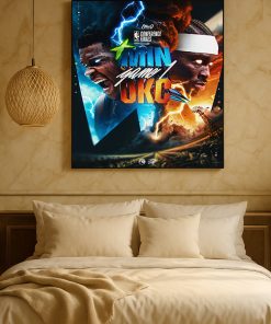Timberwolves Vs Thunder Game 1 Nba Conference Finals 2025 Poster Canvas 3 - CreativeDefind.com