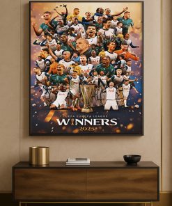 Tottenham Hotspur Uefa Europa League Champions 2025 Poster Full Team Celebration Canvas Art 1 - CreativeDefind.com