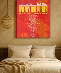 Twenty One Pilots Clancy World Tour 2025 Uk Setlist Poster Print Concert Memorabilia Wall Art 3 - CreativeDefind.com