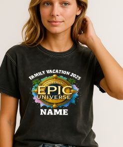 Custom Universal Epic Universe Family Vacation 2025 Shirt Personalized Theme Park Trip Tee 2 - CreativeDefind.com