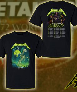 Metallica Concert Tour M72 World Tour June 14 2025 Houston NRG Stadium – Takeover Setlist T‑Shirt by Vance Kelly