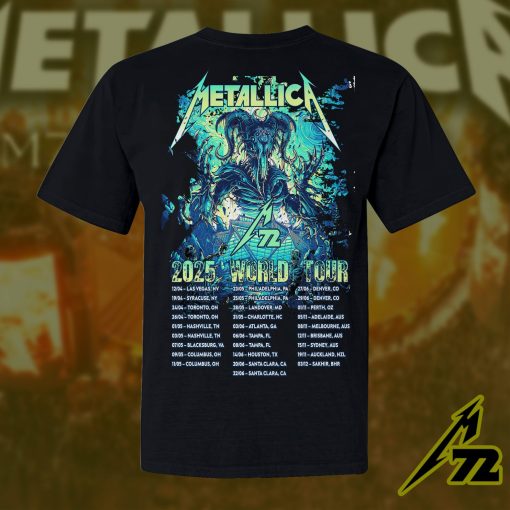 Metallica M72 Atlanta 2025 T-Shirt – Dan Mumford AOP Tour Art Tee, June 3 at Mercedes-Benz Stadium