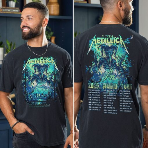 Metallica M72 Atlanta 2025 T-Shirt – Dan Mumford AOP Tour Art Tee, June 3 at Mercedes-Benz Stadium