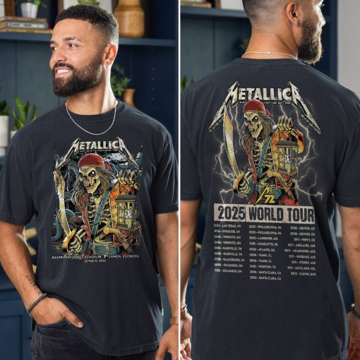 Metallica M72 Tour Unisex T-Shirt – June 8, 2025 “Tonight in Tampa” Concert Tee, Raymond James Stadium