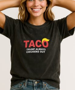 Taco Trump Always Chickens Out Funny Anti Trump T Shirt Political Parody Tee 1 - CreativeDefind.com