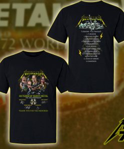 Vintage Metallica 44th Anniversary T-Shirt 1981-2025 “Thank You For The Memories” Unisex Band Tee, Rock Fan Gift